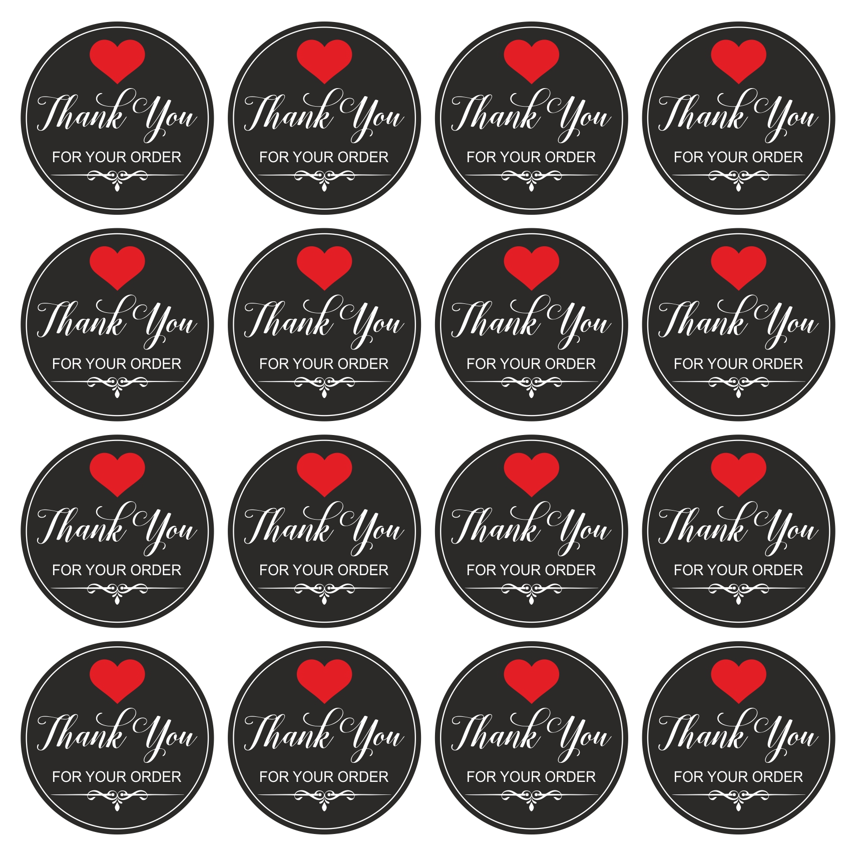 thumbnail image 2 of Thank You For Your Facebook Purchase – Sticker Labels, Multiple Sizes, Unbranded 2 of 5