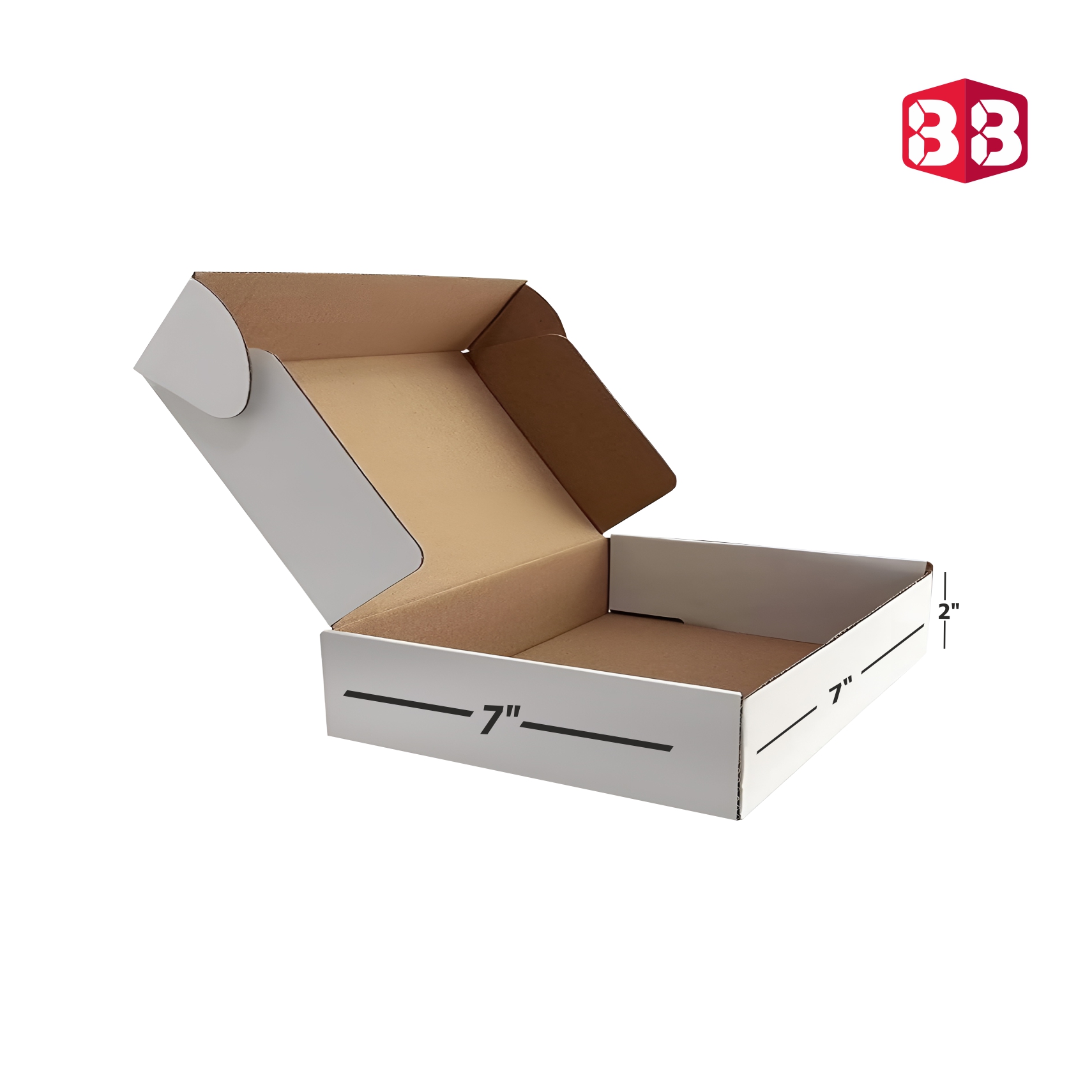 50 Pack 7x3x2 White Corrugated Boxes, Tuck Flap Mailers For Small Items – Free Shipping
